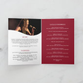 vocale muzikale overweging avond rode microfoon programma (Binnen)