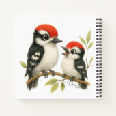 Vocale roodbuikspecht notitieboek (Achterkant)