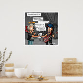 Vocalist Music Humor Funny Pun Poster (Keuken)