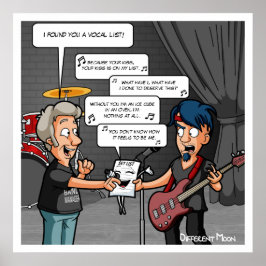 Vocalist Music Humor Funny Pun Poster