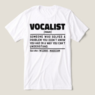 Vocalist Noun Definition Voice Performer Grappig Tri-Blend Shirt