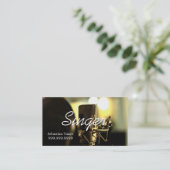 Vocalist, Singer, uitvoerder Visitekaartje (Staand voorkant)