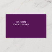 Vocaliste professionnel, Chanteur, Carte de visite (Dos)