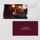 Vocaliste professionnel, Chanteur, Carte de visite (Devant / Derrière)