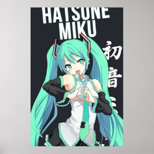 Vocaloïde meisjesanime poster