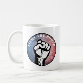 Vocht de macht koffiemok (Links)