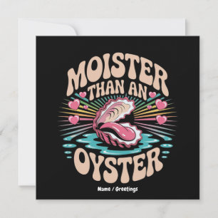 Vochter Dan Een Oester Grappig Ongepast Volwassene Kaart