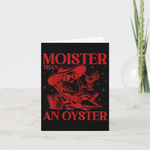 Vochtiger dan een grappige Oyster Ongepaste Volwas Kaart