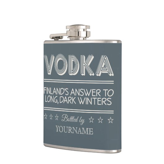 VODKA aangepaste kleurenkolf Heupfles (Links)