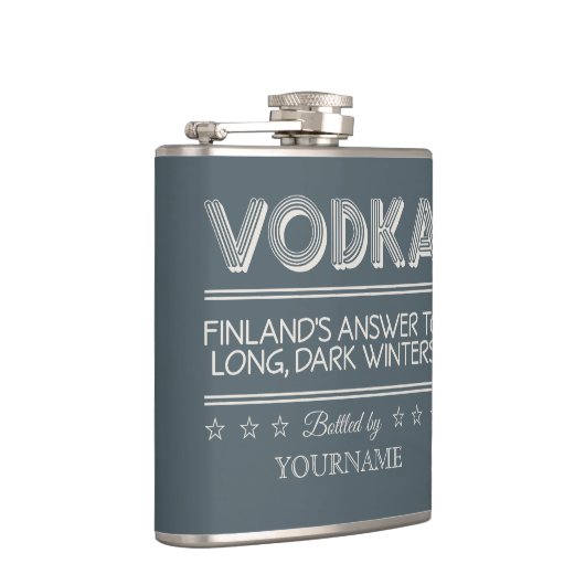 VODKA aangepaste kleurenkolf Heupfles (Rechts)