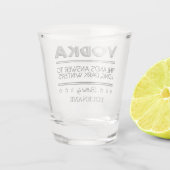 VODKA-aangepaste naam Shot Glas (Achterkant)