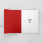 Vodka Lover's Standard Red Birthday Kaart (Binnen)