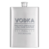 VODKA-maatkolf Heupfles (Voorkant)