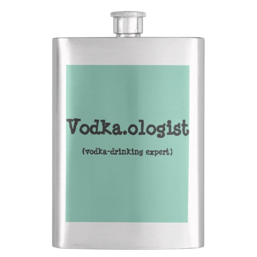 Vodka.ologist Flask Heupfles (Voorkant)