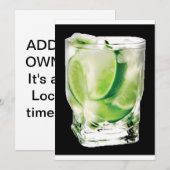 Vodka Party Invitation Kaart (Voorkant / Achterkant)