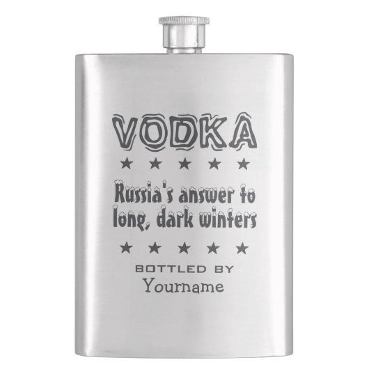 Vodka - Russie flacon personnalisé (devant)