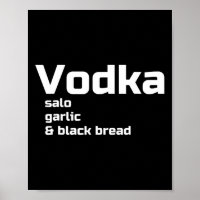 Vodka Salo Knoflook En Zwarte Brood Grappige Oekra