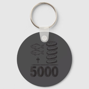 Voed 5000 Wonders Jezus Wiskunde Christelijke Grap Sleutelhanger