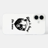 Voed de Beren niet aan Case-Mate iPhone Case (Achterkant (horizontaal))