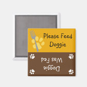 Voed de Doggie Magneet (Voorkant / Achterkant)