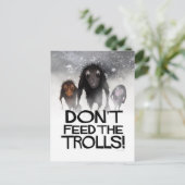 Voed de Trolls Funny Monster Internet Troll niet a Briefkaart (Staand voorkant)