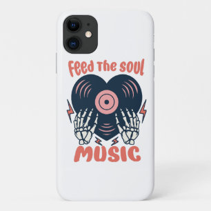 voed de ziel muziek iPhone 11 hoesje