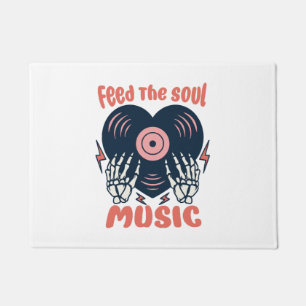 voed de ziel muziek deurmat