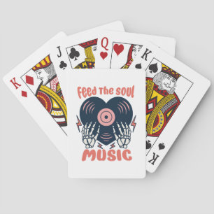 voed de ziel muziek pokerkaarten