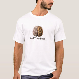 Voed Je Brein Walnoot Brain T-shirt | Motivationee
