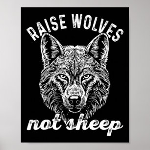 Voed Wolven Niet Schapen Amerikaanse Conservatieve Poster