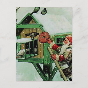 “Voedende wintervogels” van Jenny Nystrom Briefkaart