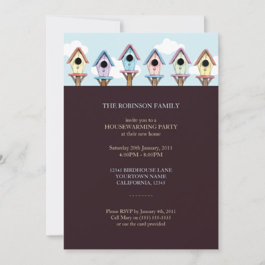 Voederhuizen | Uitnodiging voor de opwarming van d (Voorkant)