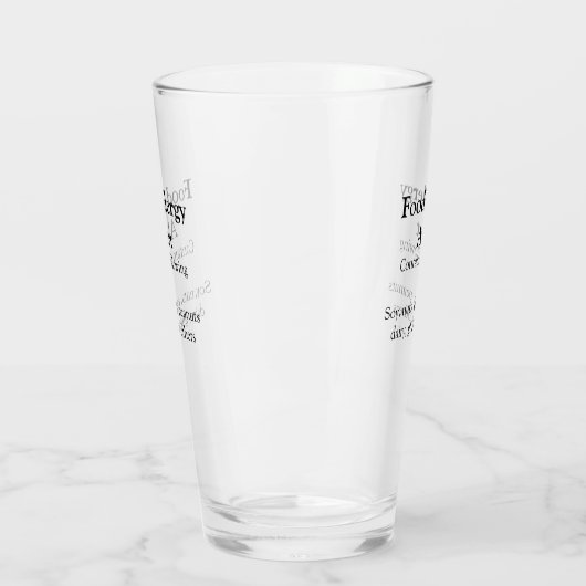 Voeding allergie Alarm voeg tekst toe voedselitems Glas (Links)