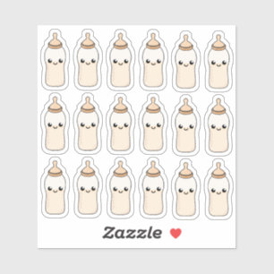 Voeding Baby Melkfles Baby shower Decoratie Sticker