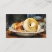 Voeding - Bagels voor verkoop Visitekaartje (Achterkant)