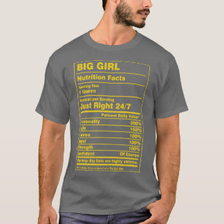 Voeding feiten groot meisje t-shirt
