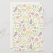 Voeding op witte achtergrond briefpapier (Voorkant / Achterkant)