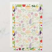 Voeding op witte achtergrond briefpapier (Voorkant / Achterkant)