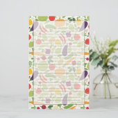 Voeding op witte achtergrond briefpapier (Staand voorkant)