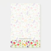 Voeding op witte achtergrond post-it® notes (Voorkant)