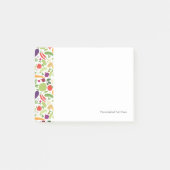 Voeding op witte achtergrond post-it® notes (Voorkant)