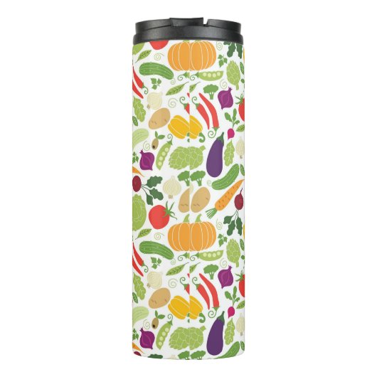 Voeding op witte achtergrond thermosbeker (Achterkant)