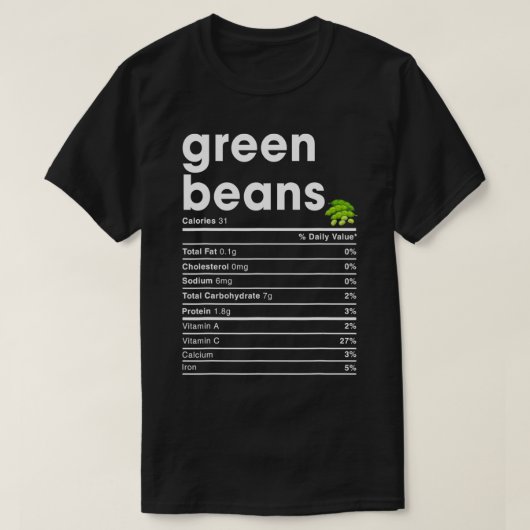 Voeding van groene bonen t-shirt (Design voorkant)