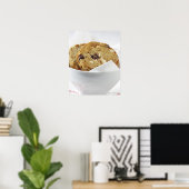 Voeding, voedsel en Drink, koekje, dessert, Cherry Poster (Thuiskantoor)