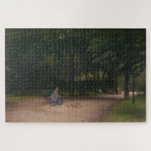 Voeding Vogels in het Park (door Paul Peel) Legpuzzel