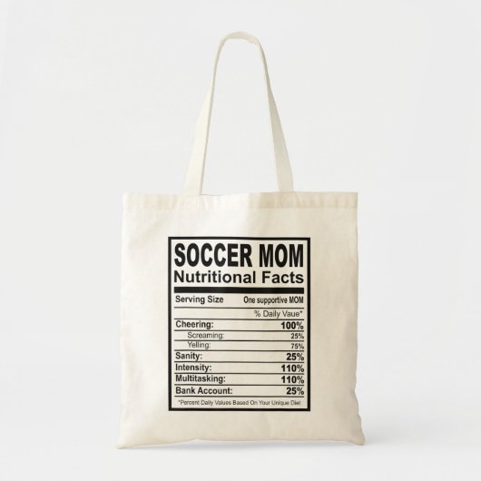 Voeding voor Voetbal Tote Bag (Voorkant)