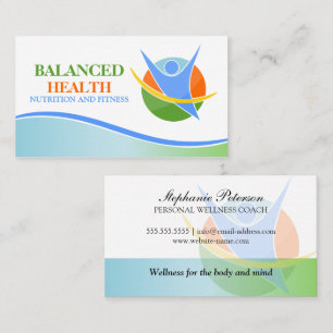 Voedings- en fitnesscoach visitekaartje