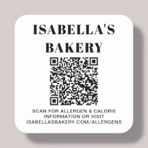 Voedingsallergie Calorie-informatie QR-code