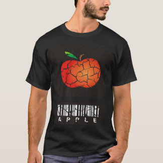 Voedingsdeeg appelappel verhit t-shirt