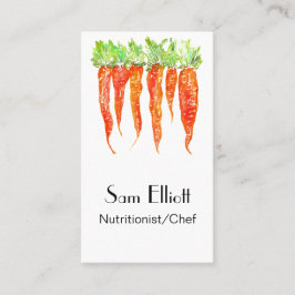 Voedingsdeskundige, chef-kok, catering, diëtist visitekaartje